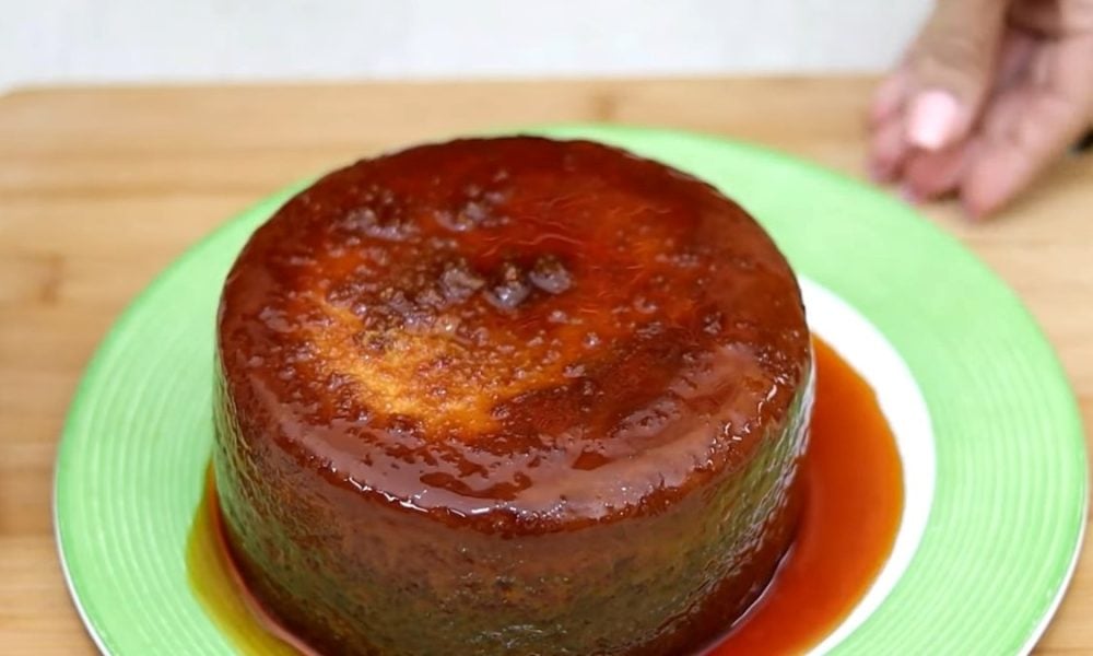 RECETA Pudín de pan y queso