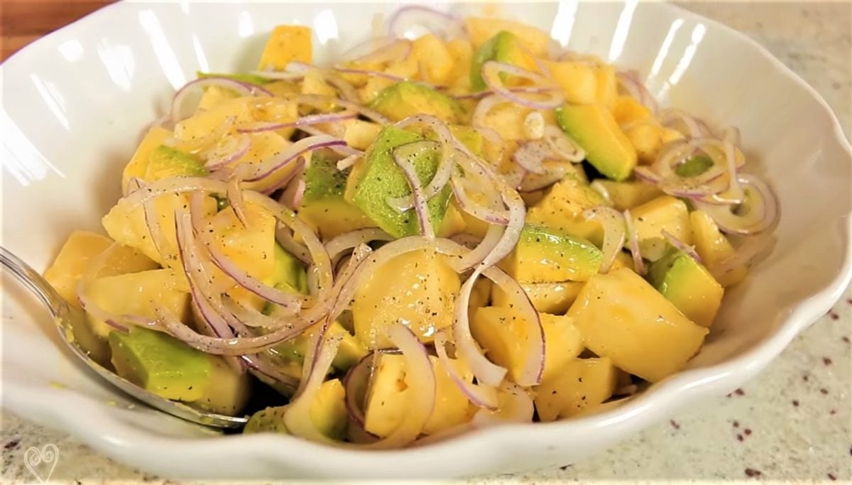 RECETA Ensalada de Aguacate con Piña