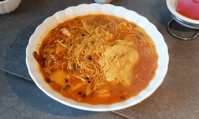 Sopa de pollo cubana