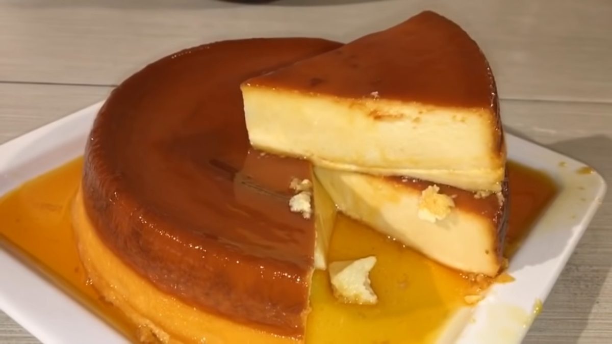 Flan de queso crema