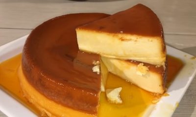Flan de queso crema