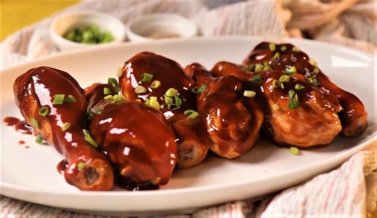 Muslos de pollo en salsa agridulce