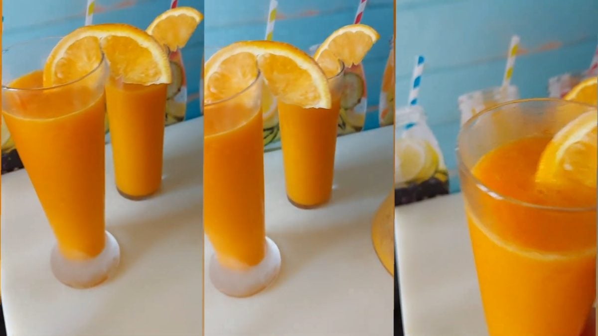 Batido de albaricoque y naranjas