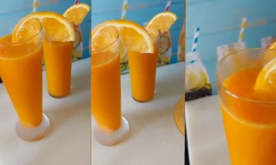 Batido de albaricoque y naranjas