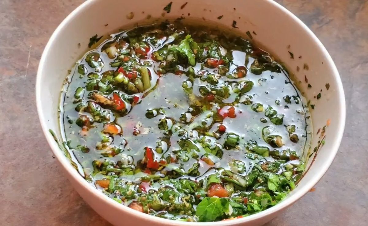 Salsa Chimichurri para carnes