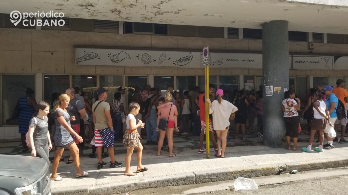 largas colas en Cuba