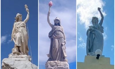 tres estatuas de la libertad en Cuba