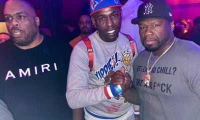 Chocolate MC junto al rapero estadounidense 50 Cent