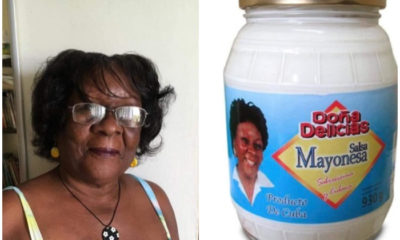 Cubana que fue la imagen promocional de la mayonesa cubana Doña Delicias