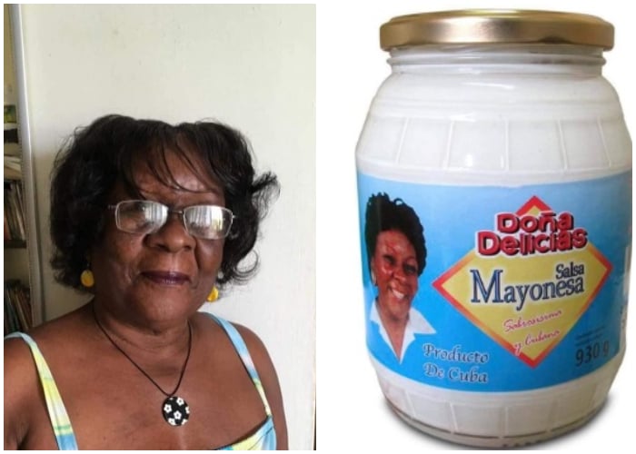 Cubana que fue la imagen promocional de la mayonesa cubana Doña Delicias