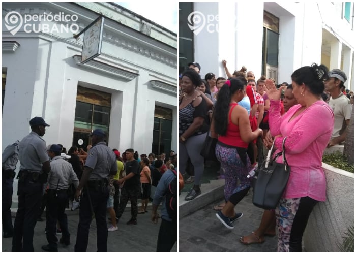 Cuba: Enormes colas custodiadas por policías para comprar detergente 