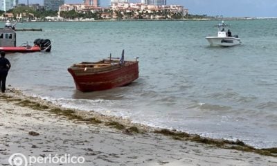 Con ayuda de un dron interceptaron a once balseros cubanos