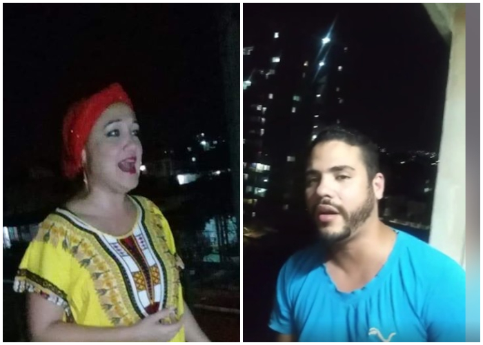 Cubanos alegran a sus vecinos en La Habana en medio de la cuarentena