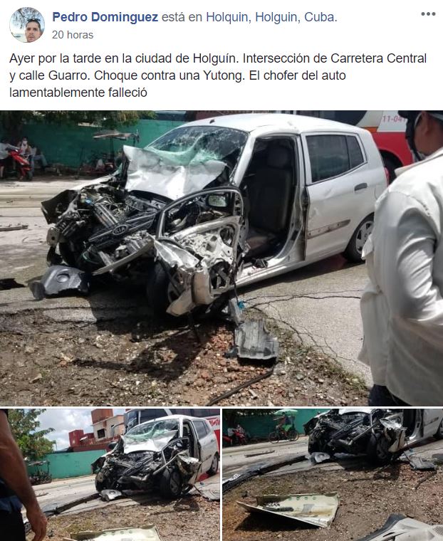 Accidente de tránsito en Holguín provoca un fallecido