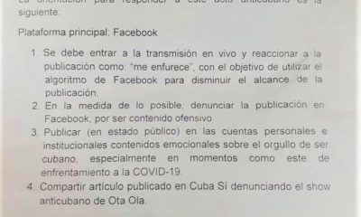 Acciones en redes sociales Otaola