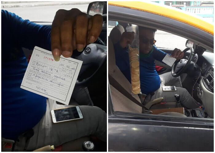 Chofer cubano es multado por comer galletas dentro de su taxi después de varias horas de trabajo