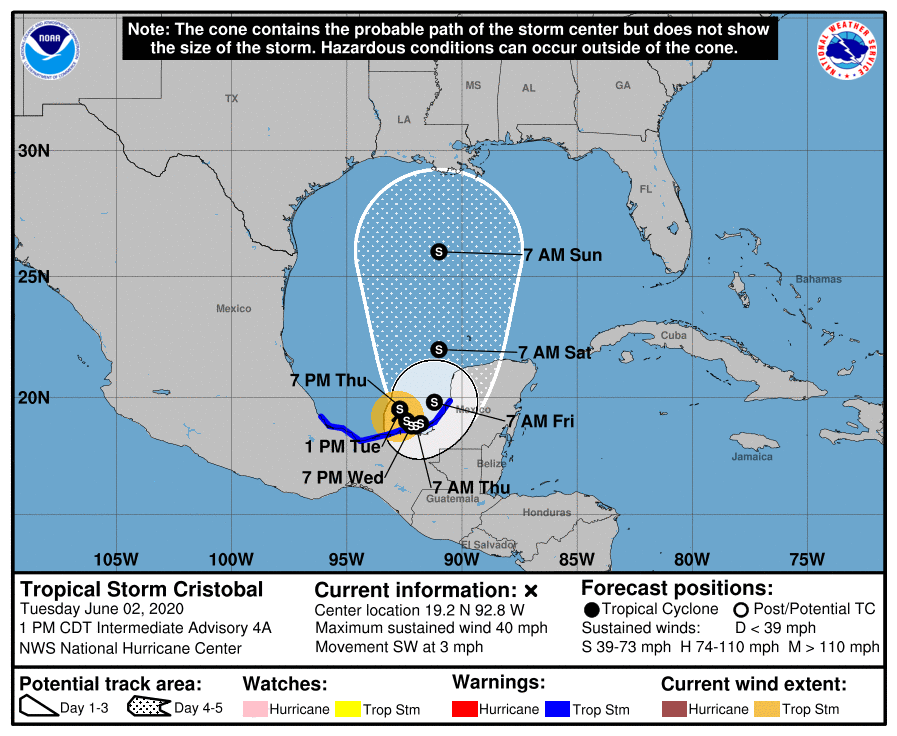 Amanda se convierte en Cristóbal, ¿cómo un ciclón tropical cambia de nombre?