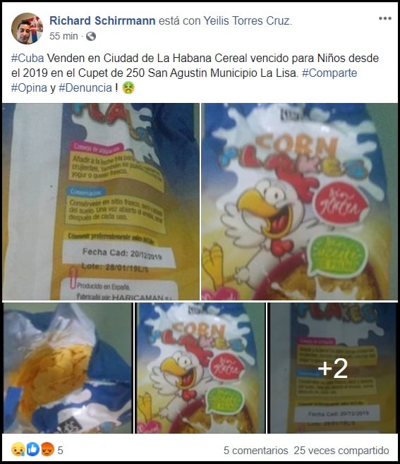 Denuncian al CUPET de La Habana por vender cereal vencido desde el año pasado