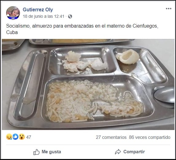 Esta es la comida que sirven a las embarazadas en el Hospital Materno de Cienfuegos