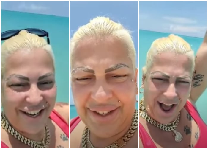 La Diosa de Cuba se va para la playa con sus hijos