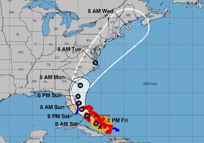 Declaran Estado de Emergencia para la costa este de Florida ante al cercanía del huracán Isaías