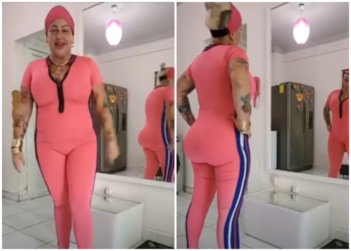 La Diosa de Cuba hace ejercicios desde casa para bajar de peso