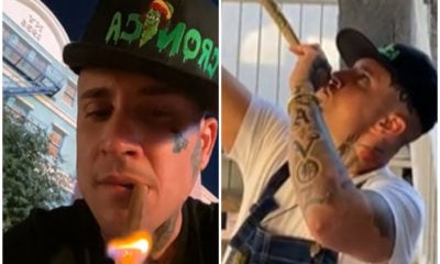 Osmani García fuma marihuana en Las Vegas