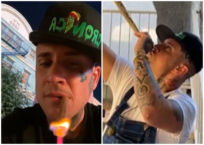 Osmani García fuma marihuana en Las Vegas