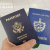 Pasaporte cubano y pasaporte de EEUU
