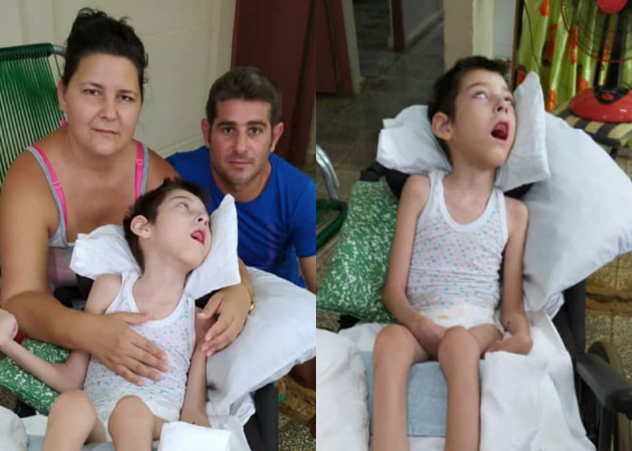 Ángel Miguel Regalado junto a su familia