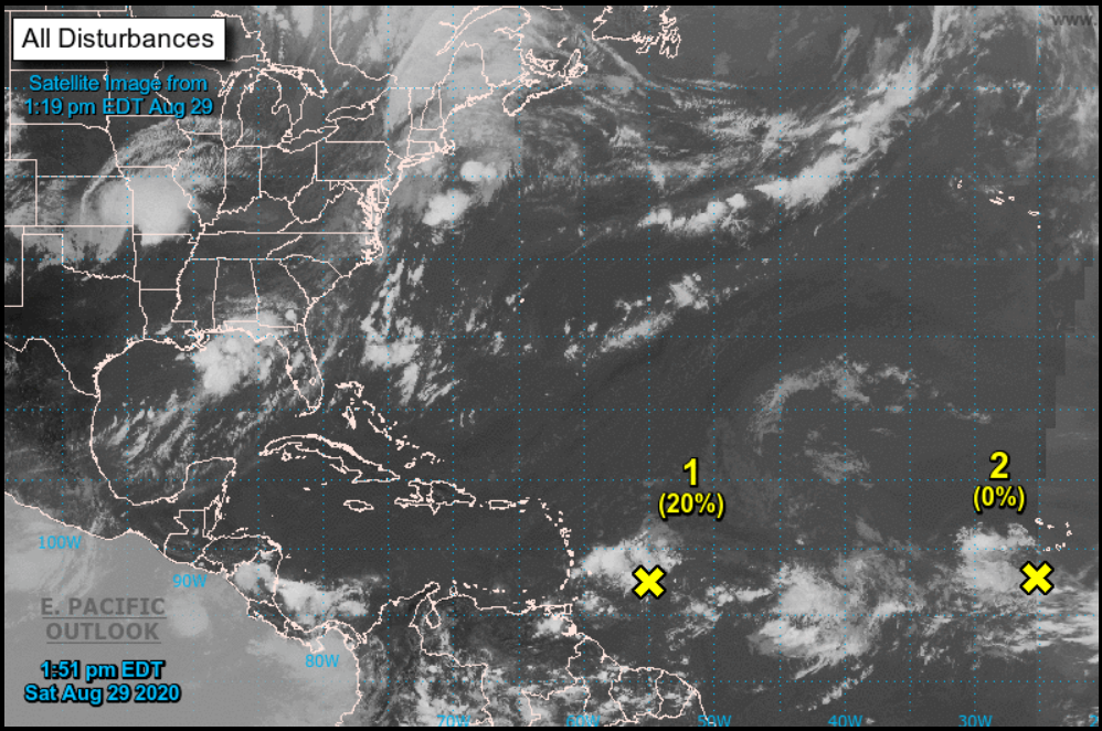 Bajo vigilancia dos nuevas ondas tropicales tras el paso de Marco y Laura