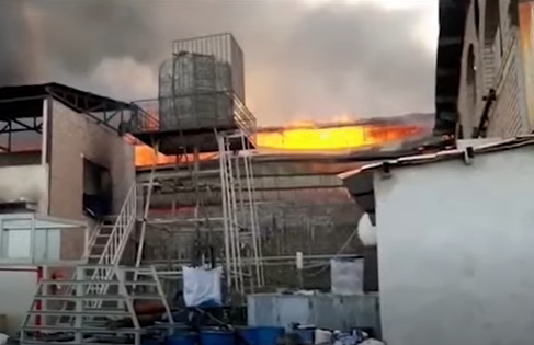 Incendio en Irán