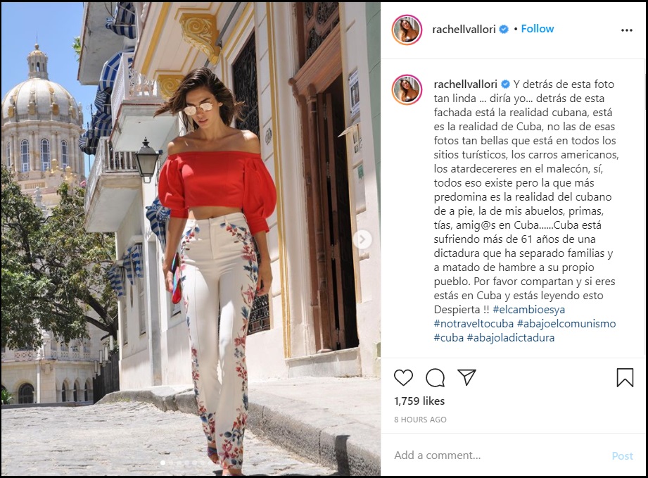 Modelo cubana lanza campaña en redes sociales para denunciar abusos del régimen