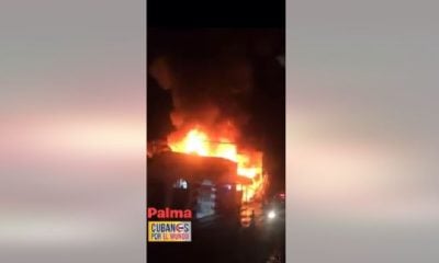 Incendio en la Palma Diez de Octubre