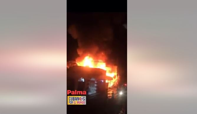 Incendio en la Palma Diez de Octubre