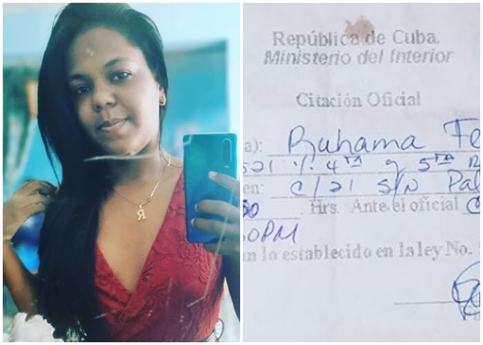 La youtuber cubana Ruhama Fernández deberá presentarse ante un capitán de la DTI