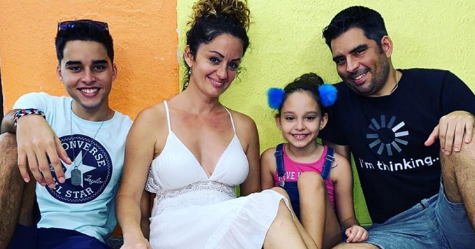 Luis Silva, Pánfilo, celebra el cumpleaños de su esposa