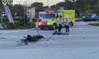 Muere un motociclista en Doral tras aparatoso accidente de tránsito