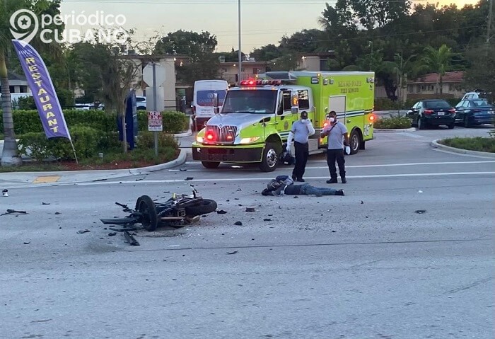 Muere un motociclista en Doral tras aparatoso accidente de tránsito