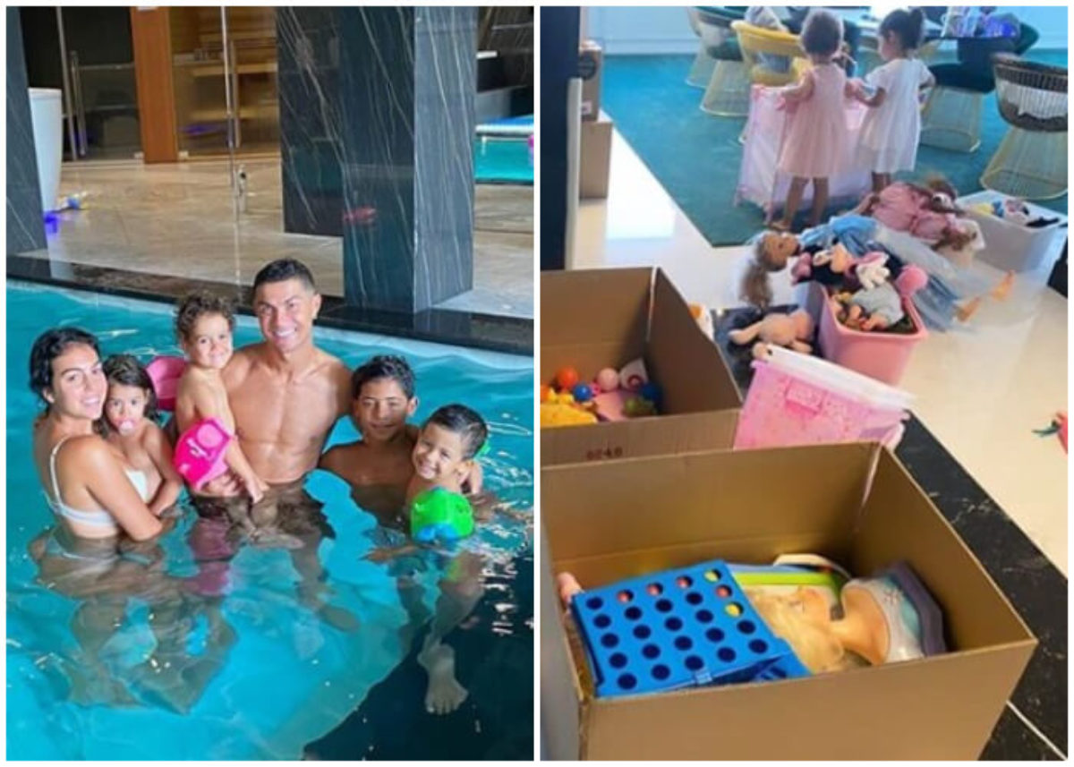 Hijos De Cristiano Ronaldo Y Georgina Rodriguez Regalan Sus Juguetes A Ninos Pobres