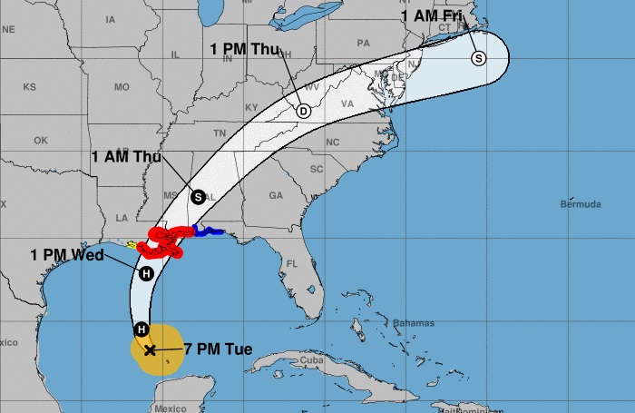 Lanzan advertencia ante la posible llegada del ciclón Zeta en la Costa del Golfo de EEUU
