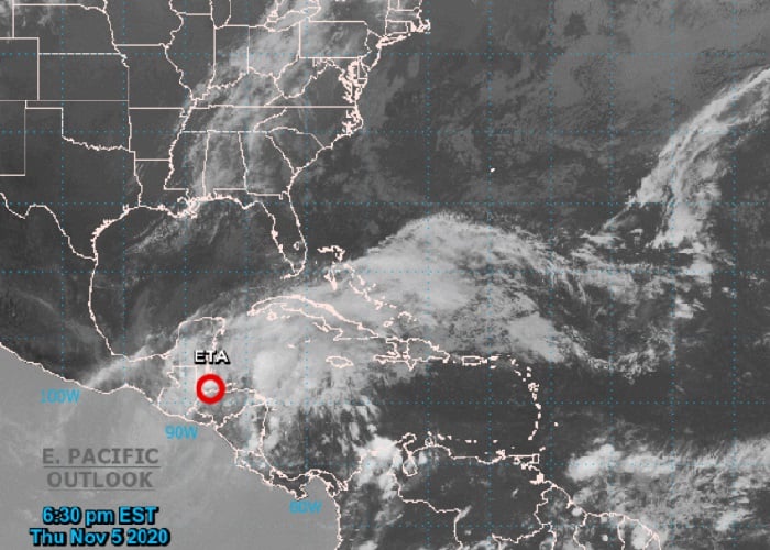 Eta se degrada a depresión tropical pero aún podría afectar a Cuba el fin de semana