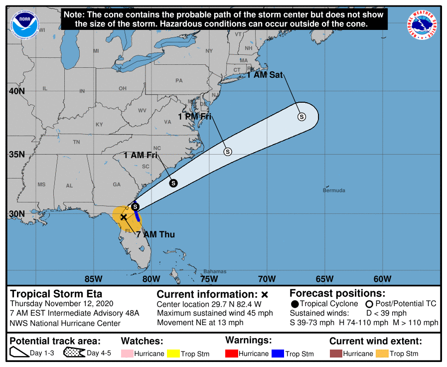 La mayoría de la Florida continúa en estado de emergencia por Eta