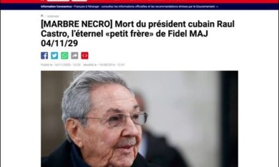 Radio Francia Internacional publica obituario de Raúl Castro