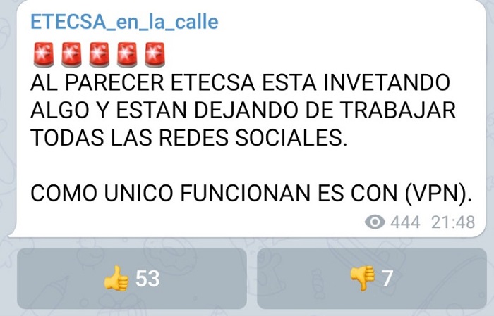 Reportan que ETECSA está bloqueando redes sociales en Cuba