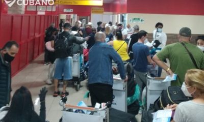 Aeropuerto de La Habana: varias horas de espera y falta de distanciamiento social