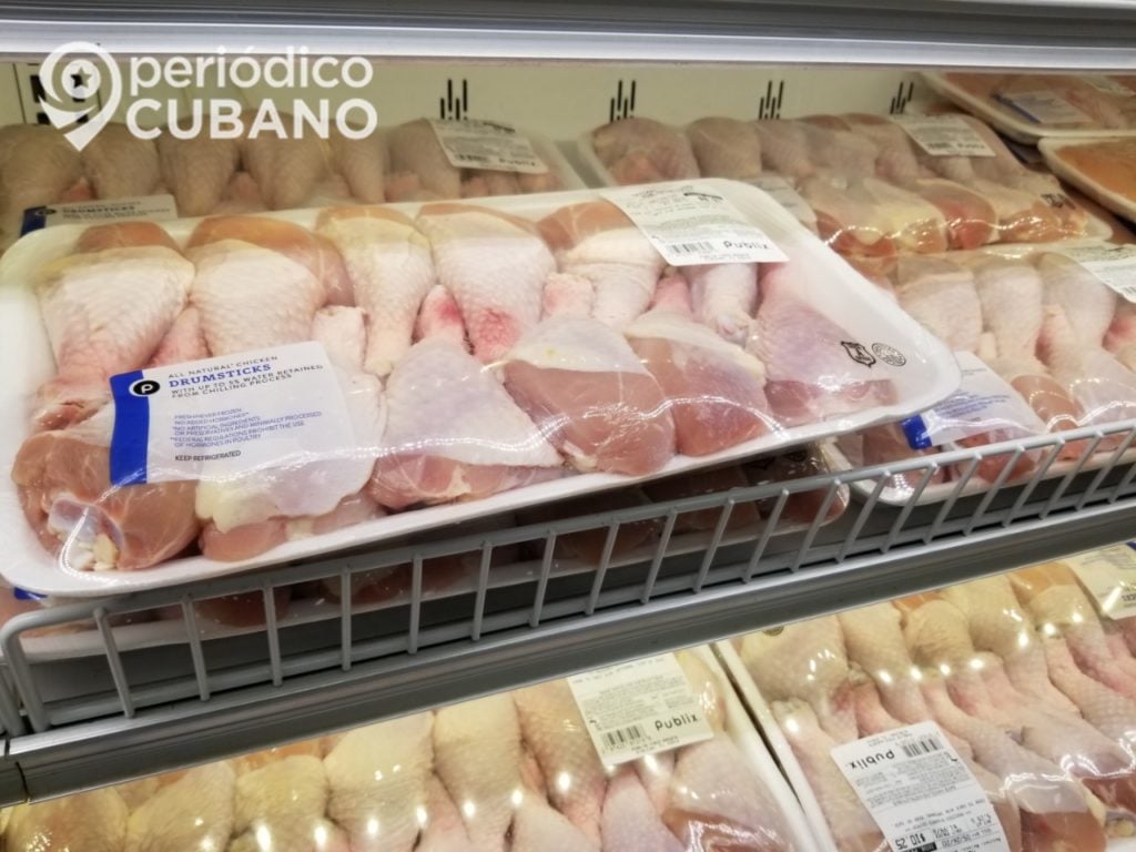 Cae en un 30% las compras cubanas de pollo en EEUU