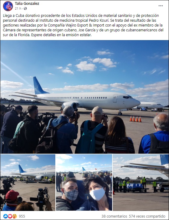 EEUU dona insumos médicos valuados en 90.000 dólares a Cuba