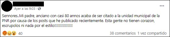 “Esta gente no tienen corazón”: PNR cita a anciano cubano por las publicaciones de su hijo