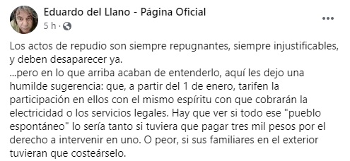 Proponen cobrar una tarifa a los actos de repudio para saber si realmente son espontáneos